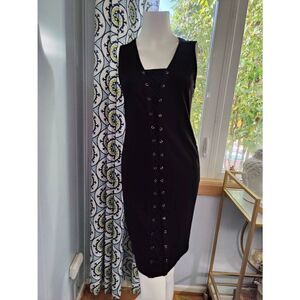 Philosophy Laced Front Sleeveless Dress